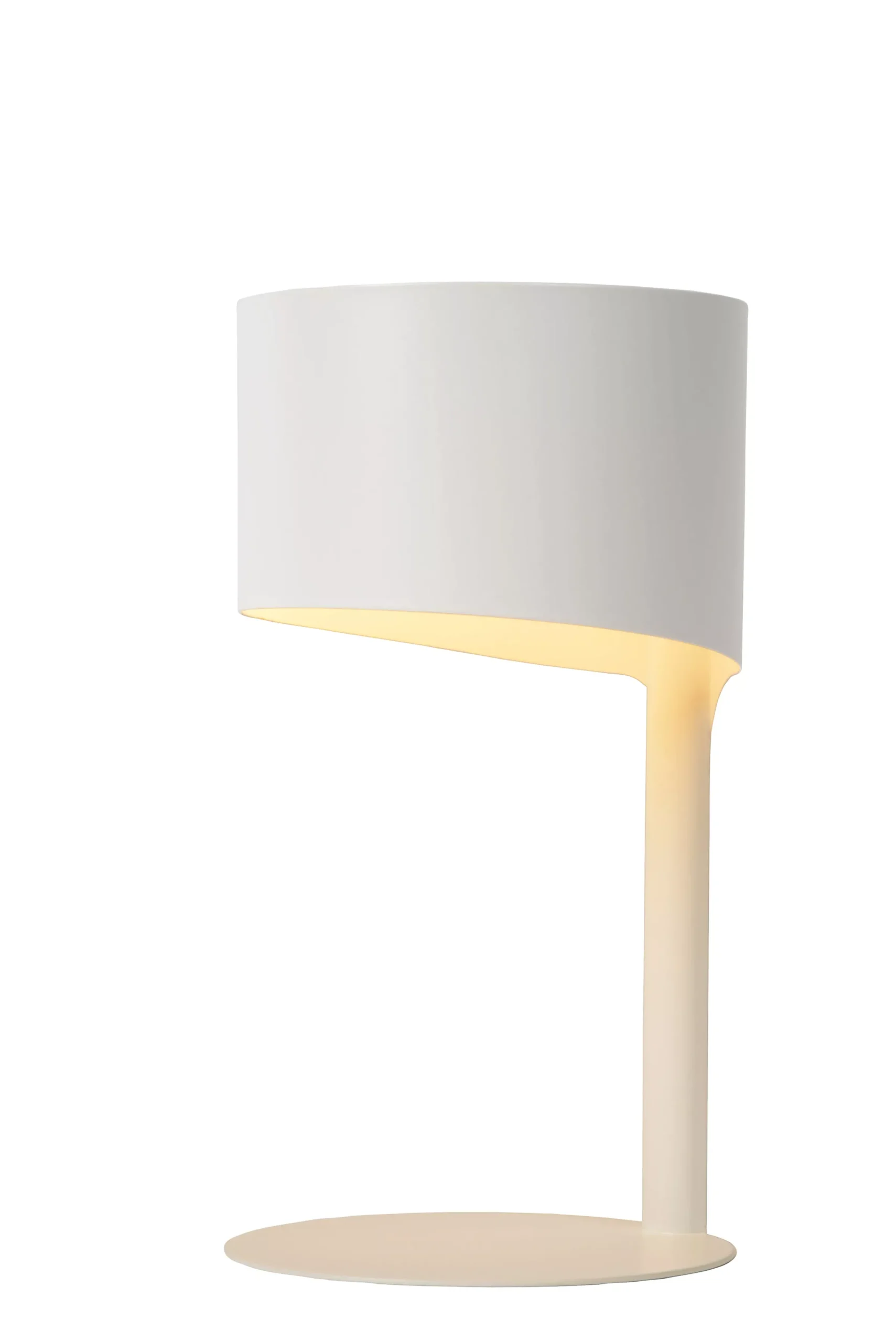 KNULLE - Tafellamp - Ø 15 cm - 1xE14 - Wit*Lucide Fashion