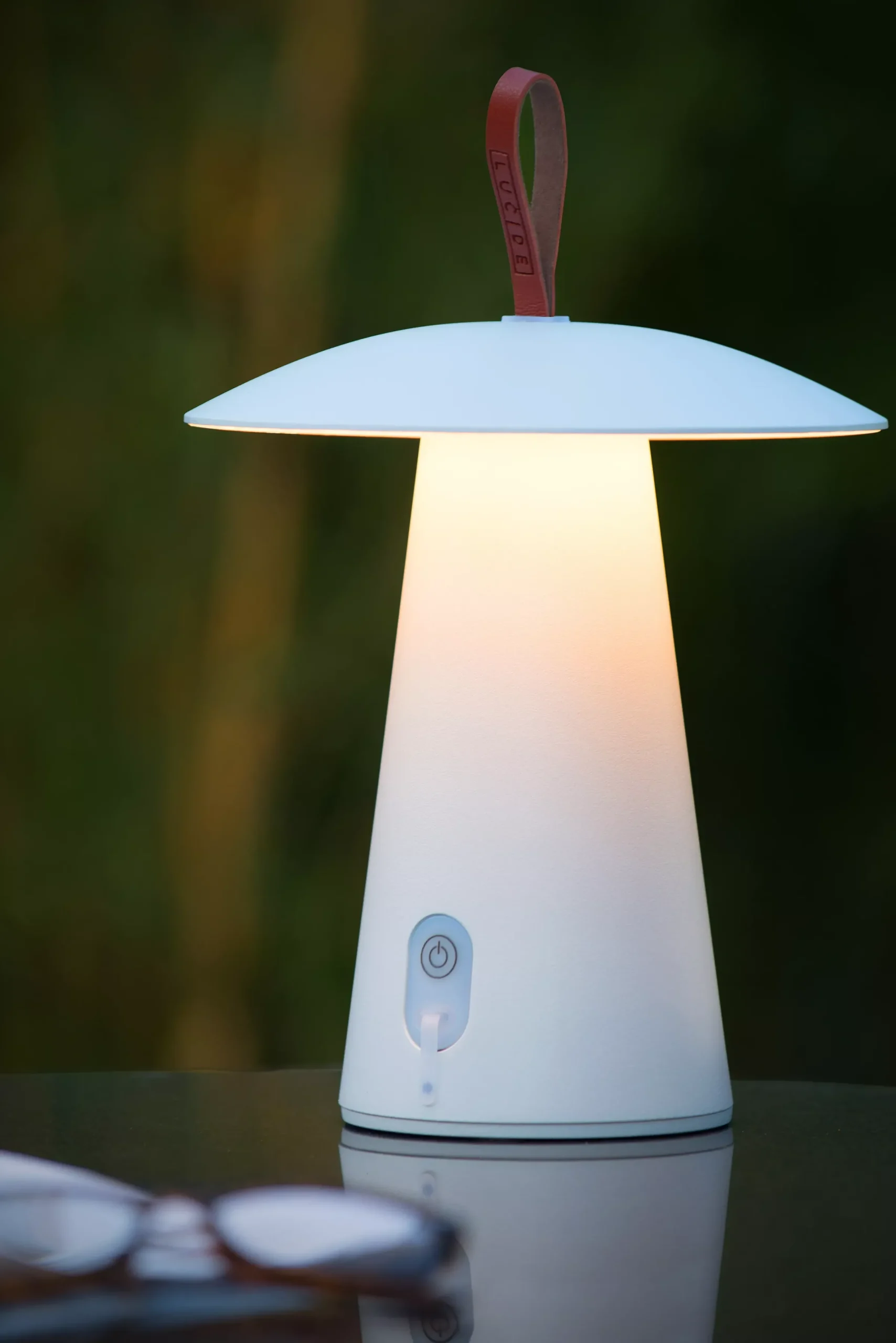 LA DONNA - Oplaadbare Tafellamp Binnen/Buiten - Accu/Batterij - Ø 19,7 cm - LED 3 StepDim - 1x2W 2700K - IP54 - Wit*Lucide Clearance