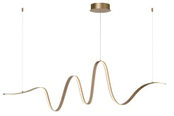 LAMBADA - Hanglamp - LED Dimb. - 1x33W 2700K/3200K - Mat Goud / Messing*Lucide Outlet