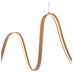 LAMBADA - Hanglamp - LED Dimb. - 1x33W 2700K/3200K - Mat Goud / Messing*Lucide Outlet