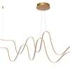 LAMBADA - Hanglamp - LED Dimb. - 2x55W 2700K/3200K - Mat Goud / Messing*Lucide Discount