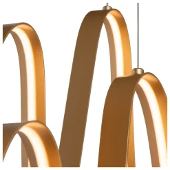 LAMBADA - Hanglamp - LED Dimb. - 2x55W 2700K/3200K - Mat Goud / Messing*Lucide Discount
