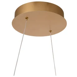 LAMBADA - Hanglamp - LED Dimb. - 2x55W 2700K/3200K - Mat Goud / Messing*Lucide Discount
