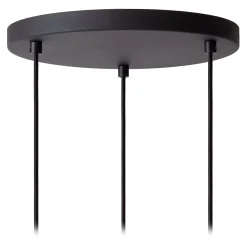 LAMBRES - Hanglamp - 3xE27 - Zwart*Lucide Fashion