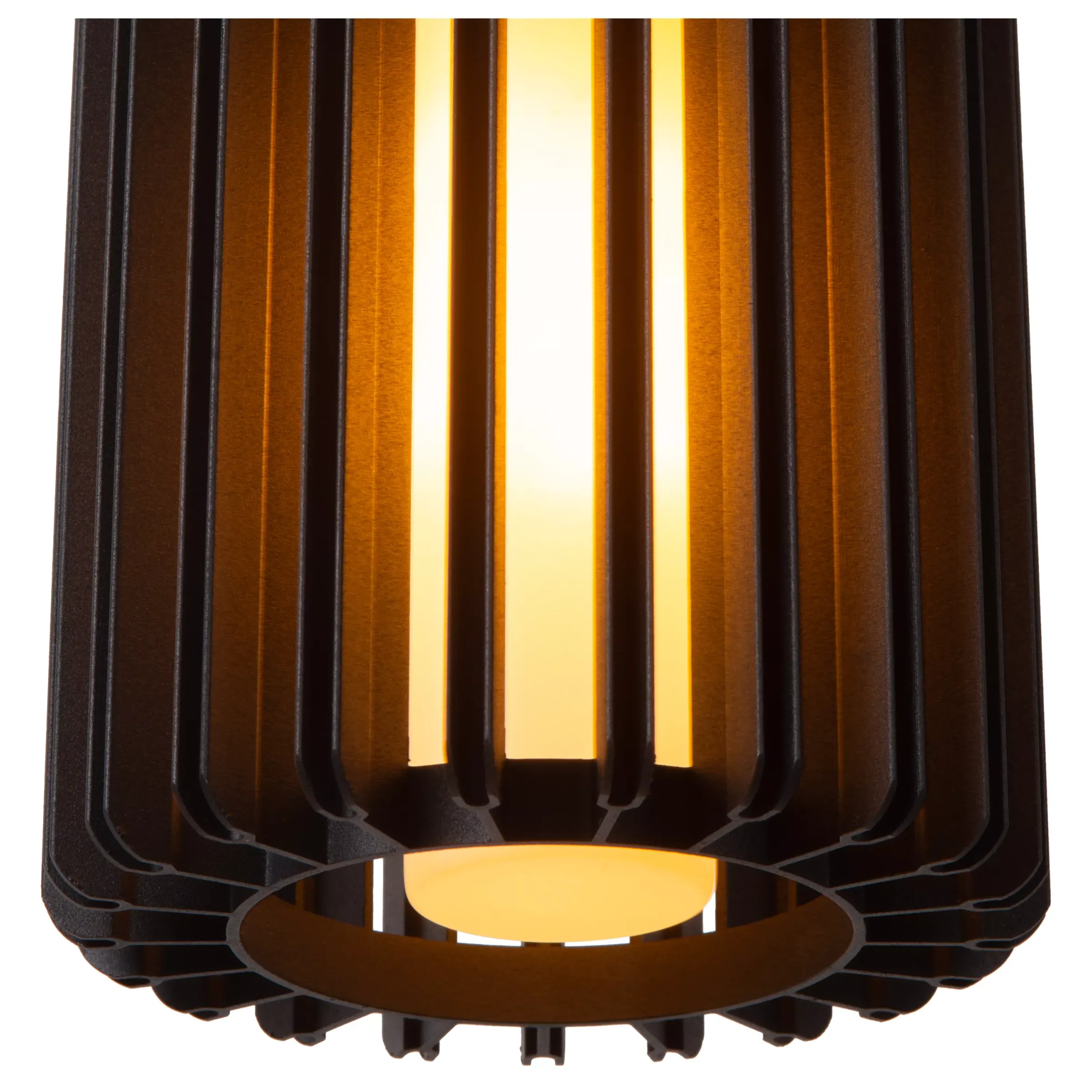 LAMBRES - Hanglamp - Ø 15 cm - 1xE27 - Zwart*Lucide Fashion