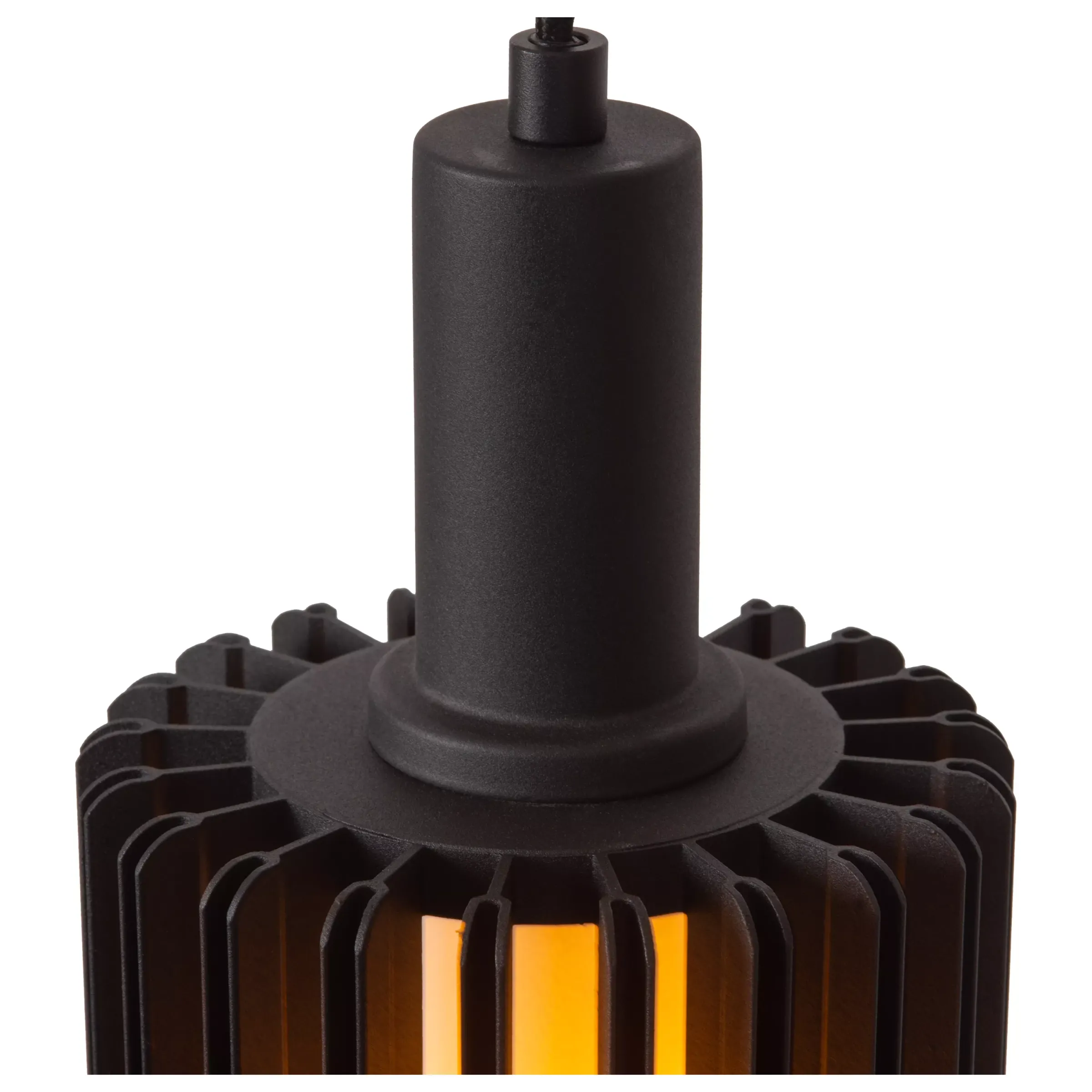 LAMBRES - Hanglamp - Ø 15 cm - 1xE27 - Zwart*Lucide Fashion
