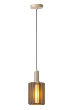 LAMBRES - Hanglamp - Ø 15 cm - 1xE27 - Taupe*Lucide Best Sale