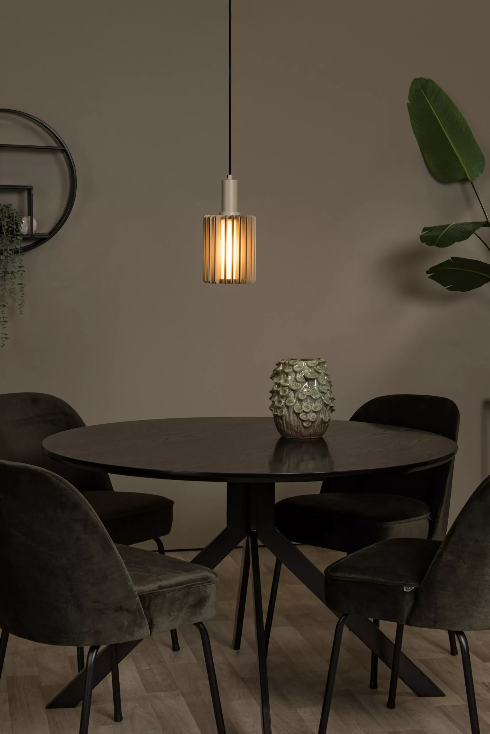LAMBRES - Hanglamp - Ø 15 cm - 1xE27 - Taupe*Lucide Best Sale