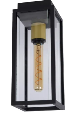 LAURENS - Plafonnière Binnen/Buiten - 1xE27 - IP54 - Zwart*Lucide New