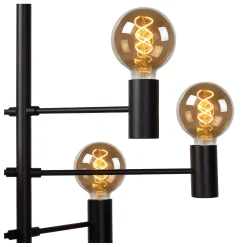 LEANNE - Hanglamp - 6xE27 - Zwart*Lucide Fashion