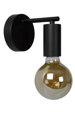 LEANNE - Wandlamp - 1xE27 - Zwart*Lucide Fashion