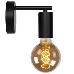 LEANNE - Wandlamp - 1xE27 - Zwart*Lucide Fashion