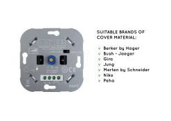 LED dimmer Fase aansnijding RL 5-150W /Fase afsnijding RC 5-300W Wit*Lucide Cheap