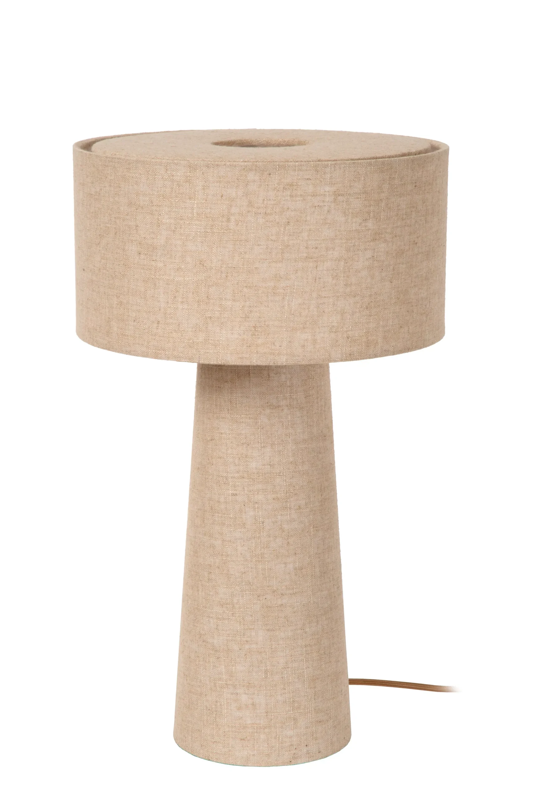 LEEROY - Tafellamp - Ø 30 cm - 1xE27 - Taupe*Lucide Online