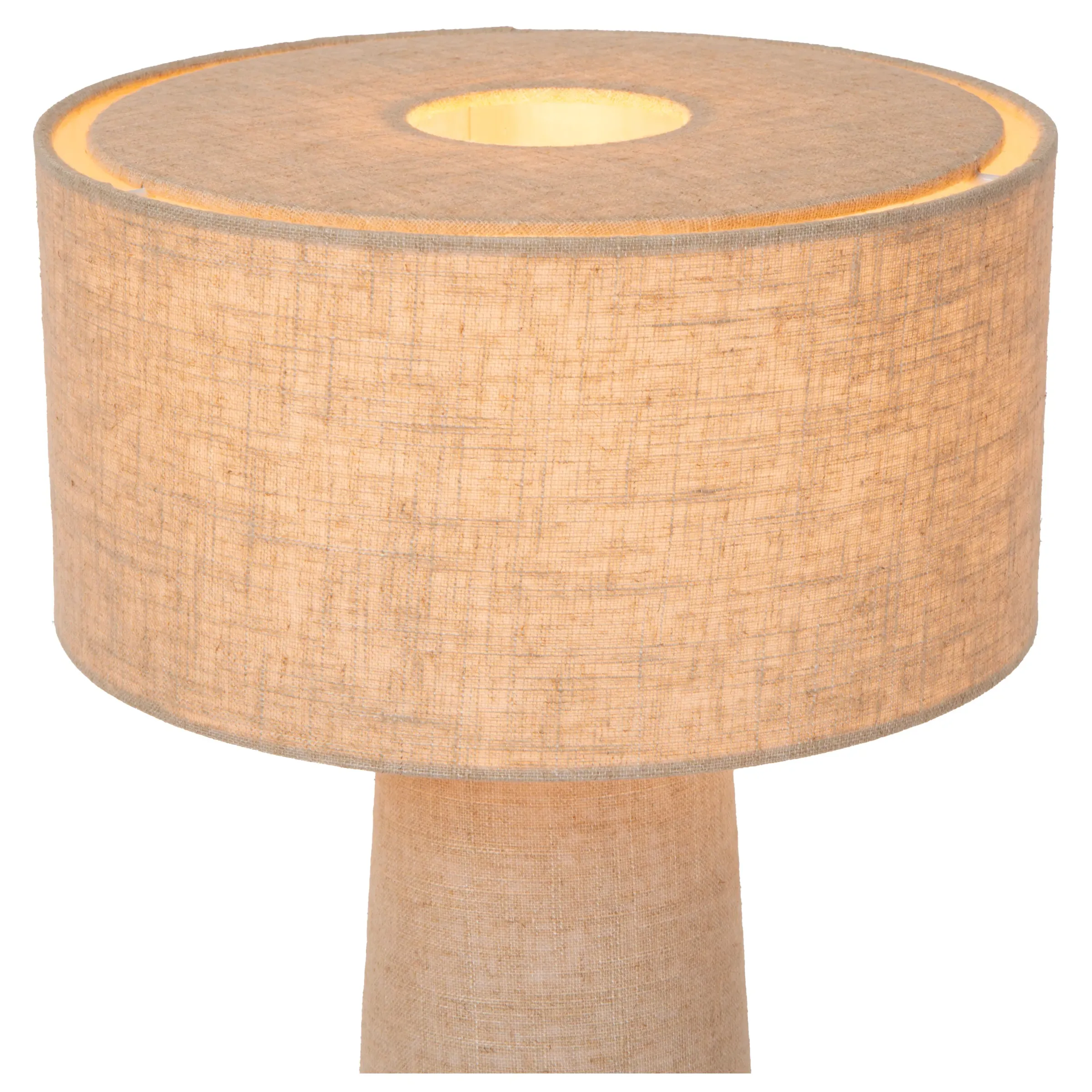 LEEROY - Tafellamp - Ø 30 cm - 1xE27 - Taupe*Lucide Online