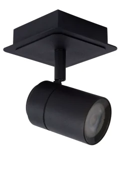 LENNERT - Plafondspot Badkamer - LED Dimb. - GU10 - 1x5W 3000K - IP44 - Zwart*Lucide New