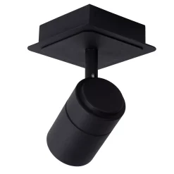 LENNERT - Plafondspot Badkamer - LED Dimb. - GU10 - 1x5W 3000K - IP44 - Zwart*Lucide New
