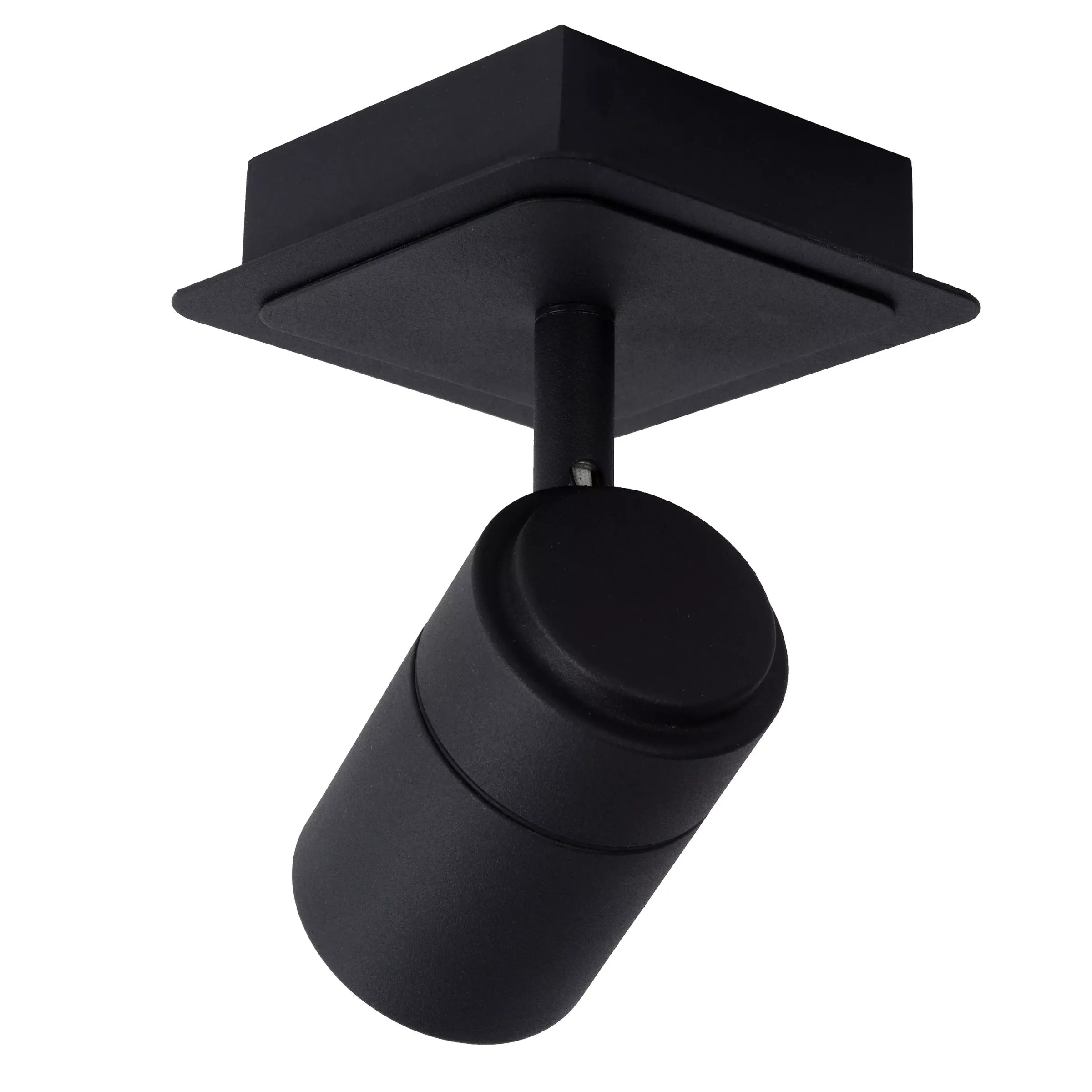 LENNERT - Plafondspot Badkamer - LED Dimb. - GU10 - 1x5W 3000K - IP44 - Zwart*Lucide New