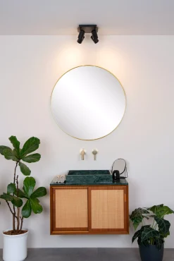 LENNERT - Plafondspot Badkamer - LED Dimb. - GU10 - 4x5W 3000K - IP44 - Zwart*Lucide Cheap