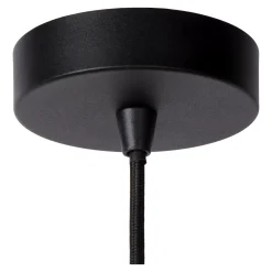 LESTER - Hanglamp - 6xE27 - Zwart*Lucide Outlet