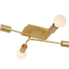 LESTER - Plafonnière - 4xE27 - Mat Goud / Messing*Lucide Clearance