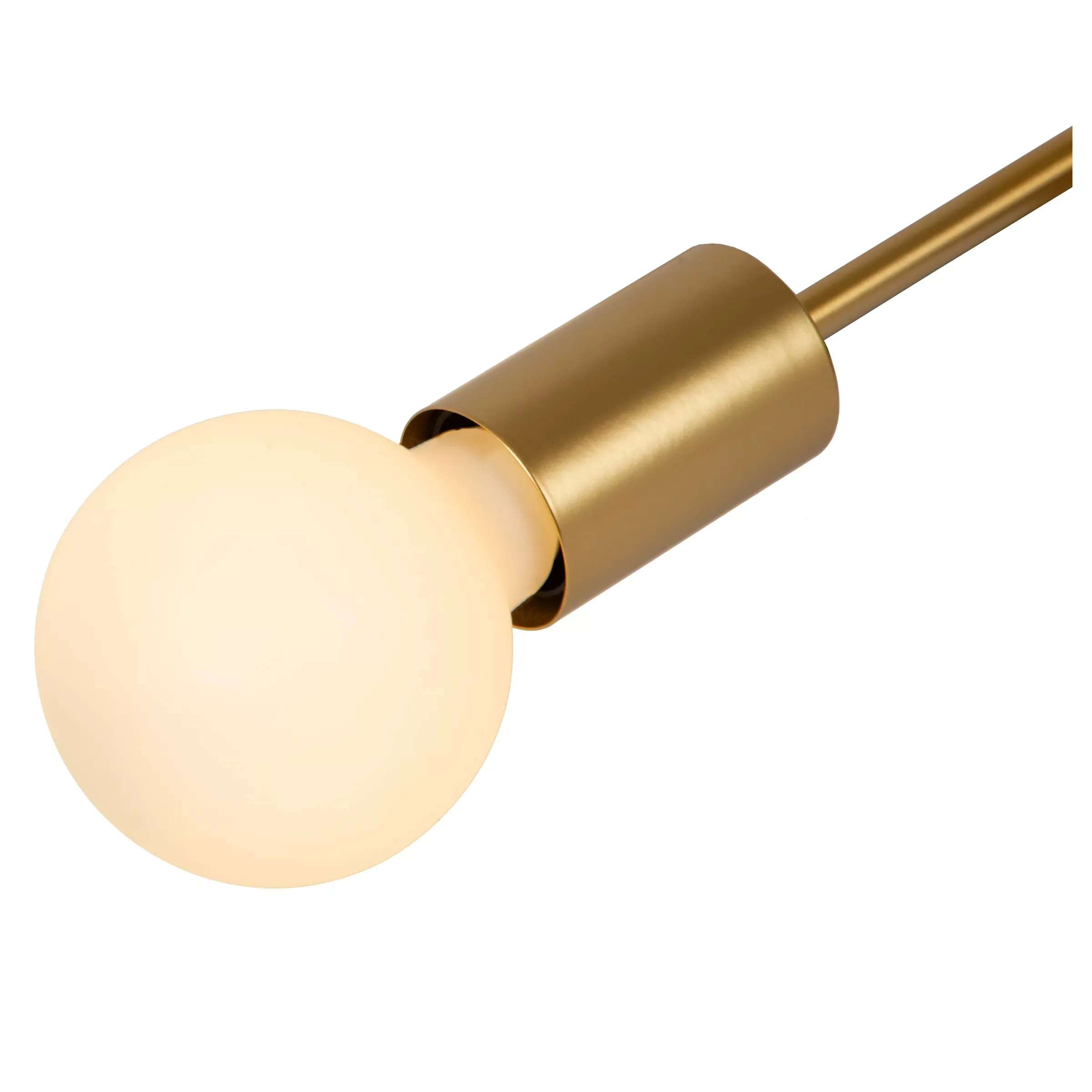 LESTER - Plafonnière - 4xE27 - Mat Goud / Messing*Lucide Clearance