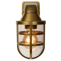 LEWIS - Wandlamp Binnen/Buiten - 1xE27 - IP44 - Mat Goud / Messing*Lucide Store