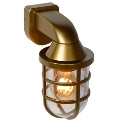 LEWIS - Wandlamp Binnen/Buiten - 1xE27 - IP44 - Mat Goud / Messing*Lucide Store