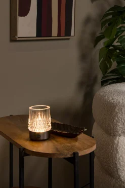 LILY - Oplaadbare Tafellamp - Accu/Batterij - Ø 8 cm - LED Dim to warm - 1x3W 2700K/3000K - Zwart chroom - Set van 3*Lucide Hot