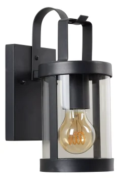 LINDELO - Wandlamp Binnen/Buiten - 1xE27 - IP23 - Zwart*Lucide Flash Sale