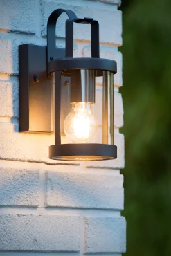 LINDELO - Wandlamp Binnen/Buiten - 1xE27 - IP23 - Zwart*Lucide Flash Sale