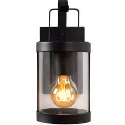 LINDELO - Wandlamp Binnen/Buiten - 1xE27 - IP23 - Zwart*Lucide Flash Sale