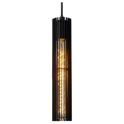 LIONEL - Hanglamp - Ø 6,5 cm - 1xE27 - Zwart*Lucide Store