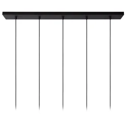 LIONEL - Hanglamp - 5xE27 - Zwart*Lucide Store