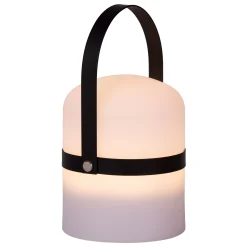 LITTLE JOE - Oplaadbare Tafellamp Binnen/Buiten - Accu/Batterij - Ø 10 cm - LED Dim to warm - 1x0,3W 2800K/3200K - IP44 - Zwart*Lucide Best Sale