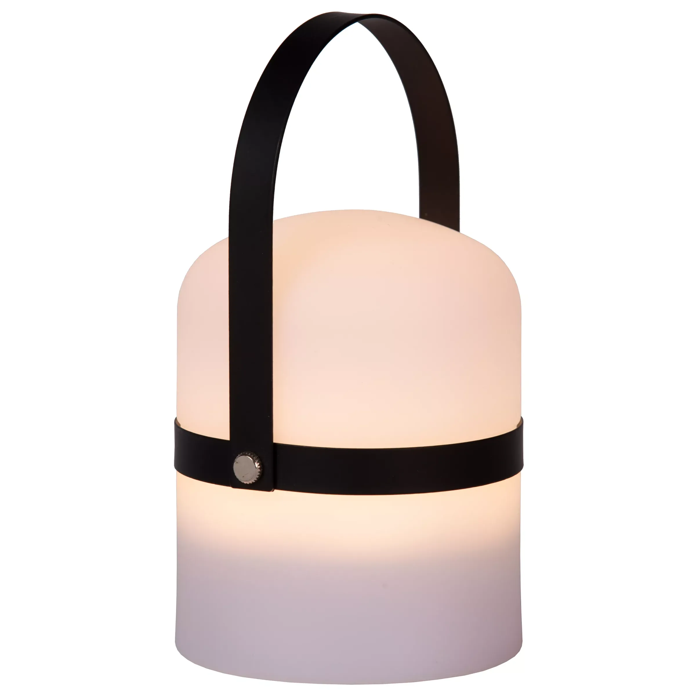 LITTLE JOE - Oplaadbare Tafellamp Binnen/Buiten - Accu/Batterij - Ø 10 cm - LED Dim to warm - 1x0,3W 2800K/3200K - IP44 - Zwart*Lucide Best Sale