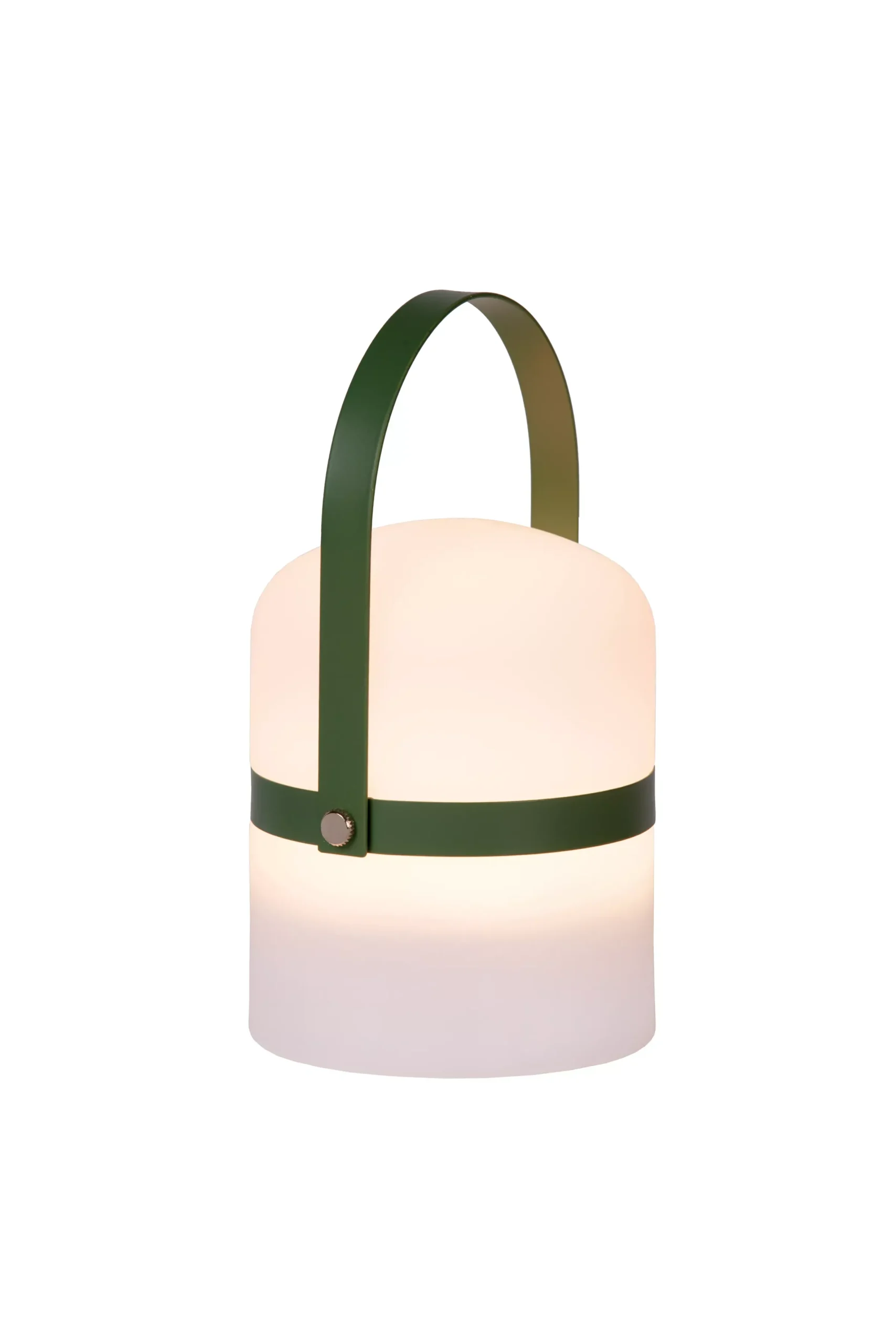 LITTLE JOE - Oplaadbare Tafellamp Binnen/Buiten - Accu/Batterij - Ø 10 cm - LED 3 StepDim - 1x0,3W 2800K/3200K - IP44 - Groen*Lucide Outlet
