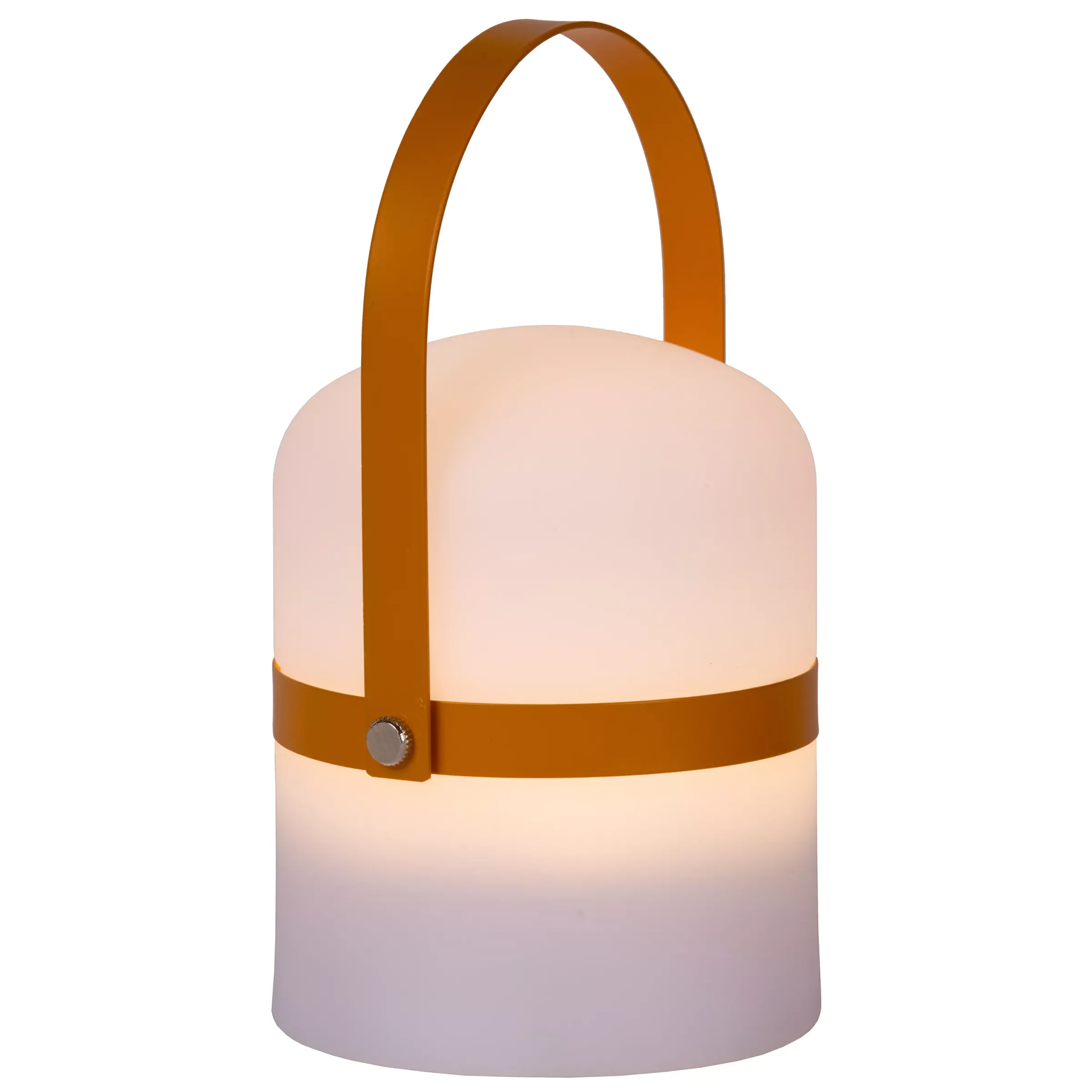 LITTLE JOE - Oplaadbare Tafellamp Binnen/Buiten - Accu/Batterij - Ø 10 cm - LED Dim to warm - 1x0,3W 2800K/3200K - IP44 - Bruin*Lucide Best Sale