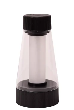 LORALI - Oplaadbare Tafellamp Binnen/Buiten - Accu/Batterij - Ø 7,7 cm - LED Dimb. - IP44 - Zwart*Lucide Store