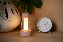 LORALI - Oplaadbare Tafellamp Binnen/Buiten - Accu/Batterij - Ø 7,7 cm - LED Dimb. - IP44 - Roze*Lucide Cheap