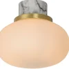 LORENA - Plafonnière Badkamer - Ø 23 cm - 1xE27 - IP44 - Opaal*Lucide Cheap
