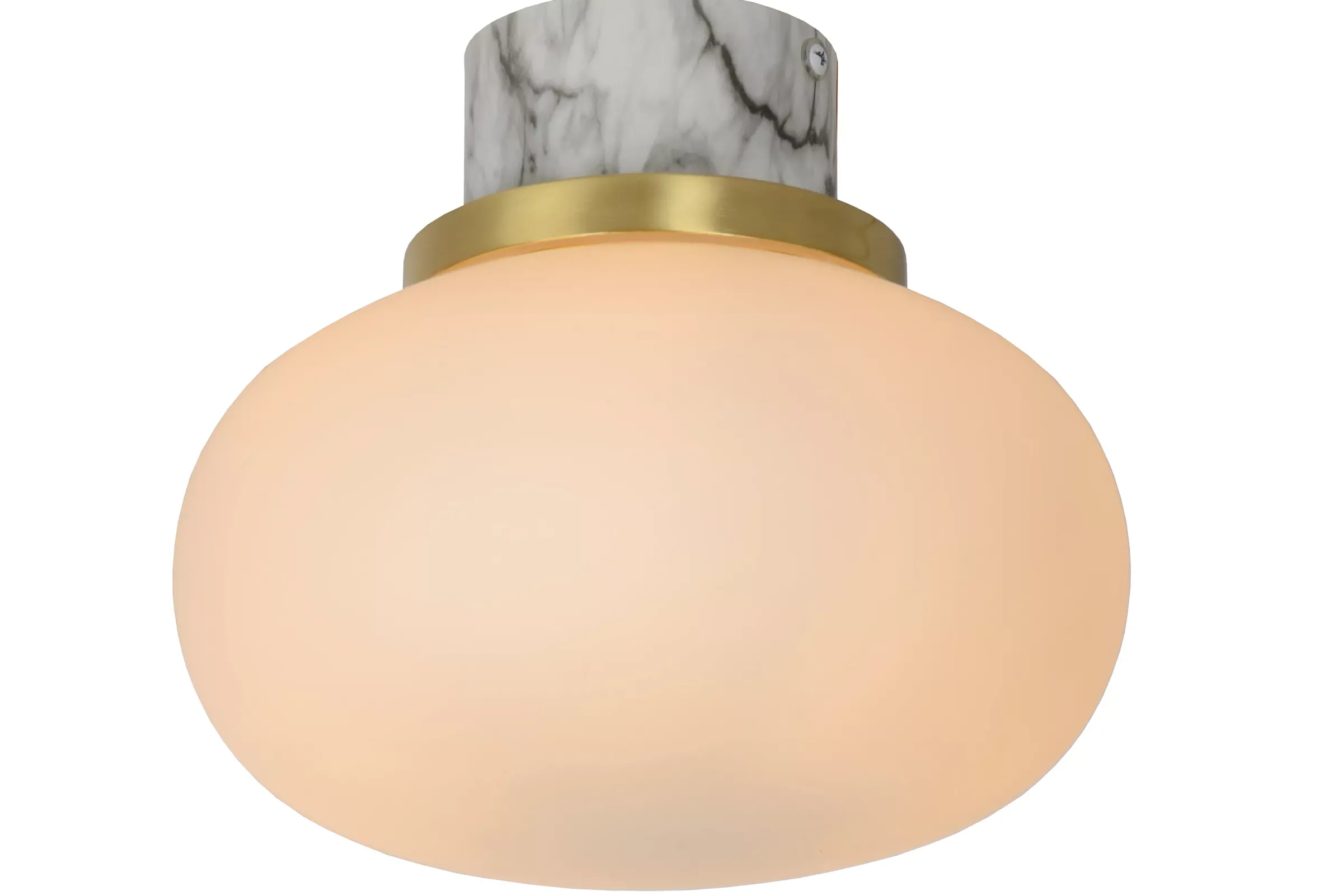 LORENA - Plafonnière Badkamer - Ø 23 cm - 1xE27 - IP44 - Opaal*Lucide Cheap