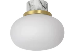 LORENA - Plafonnière Badkamer - Ø 23 cm - 1xE27 - IP44 - Opaal*Lucide Cheap
