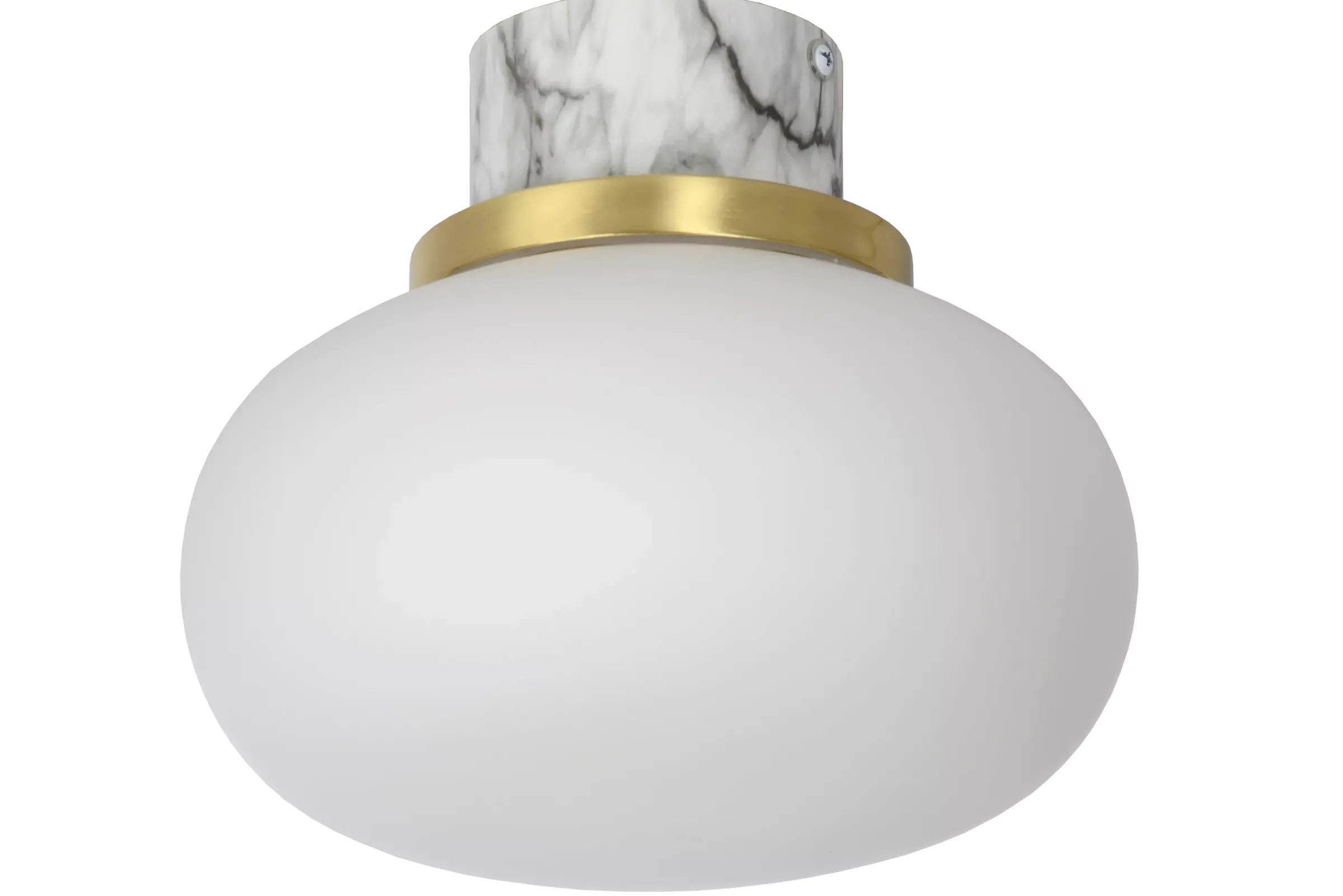 LORENA - Plafonnière Badkamer - Ø 23 cm - 1xE27 - IP44 - Opaal*Lucide Cheap