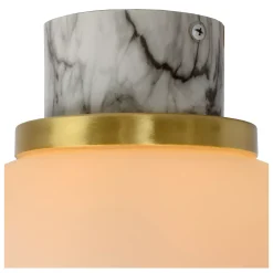 LORENA - Plafonnière Badkamer - Ø 23 cm - 1xE27 - IP44 - Opaal*Lucide Cheap