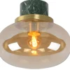 LORENA - Plafonnière Badkamer - Ø 23 cm - 1xE27 - IP44 - Amber*Lucide Hot
