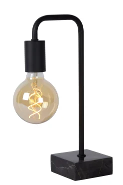 LORIN - Tafellamp - 1xE27 - Zwart*Lucide Outlet