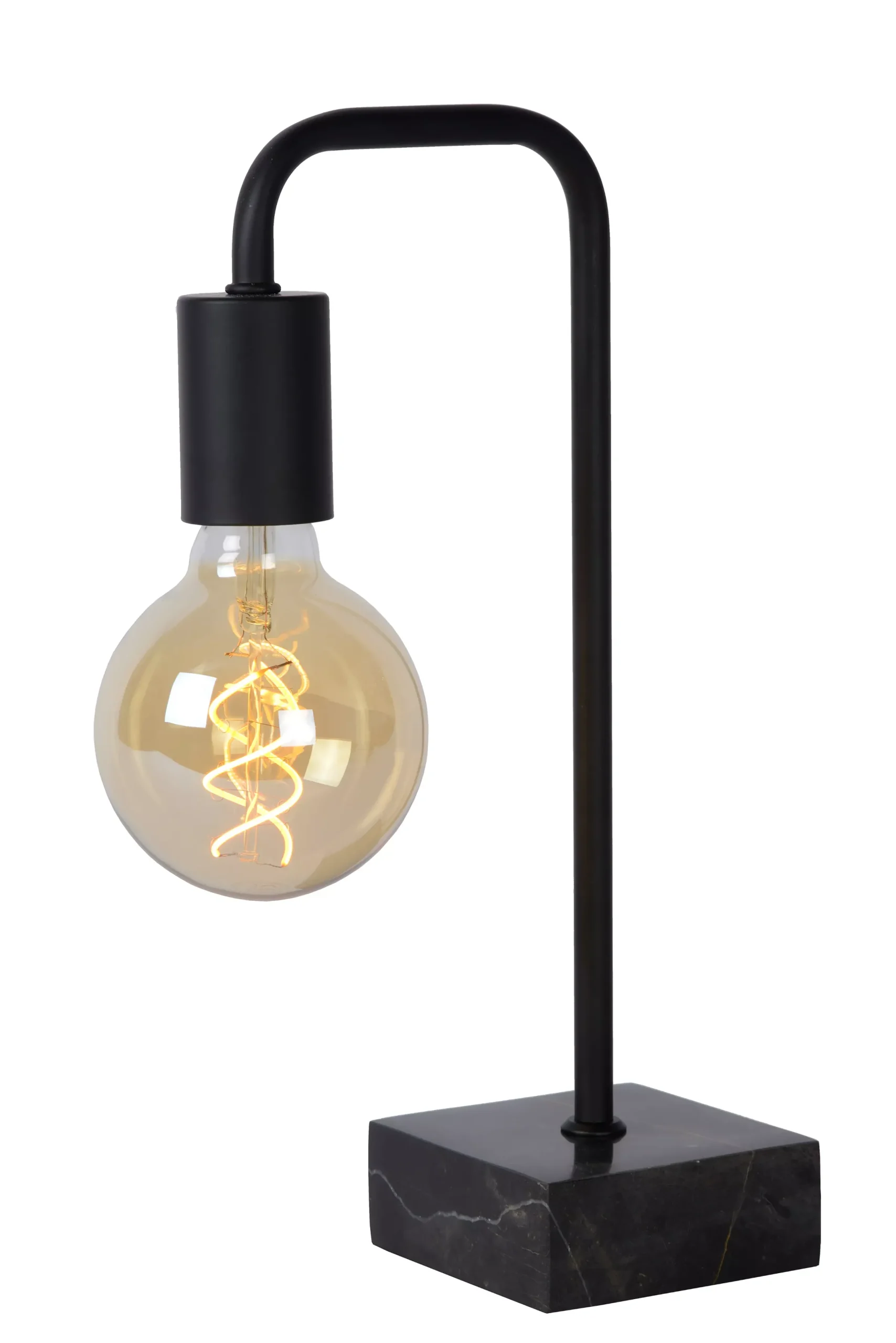 LORIN - Tafellamp - 1xE27 - Zwart*Lucide Outlet