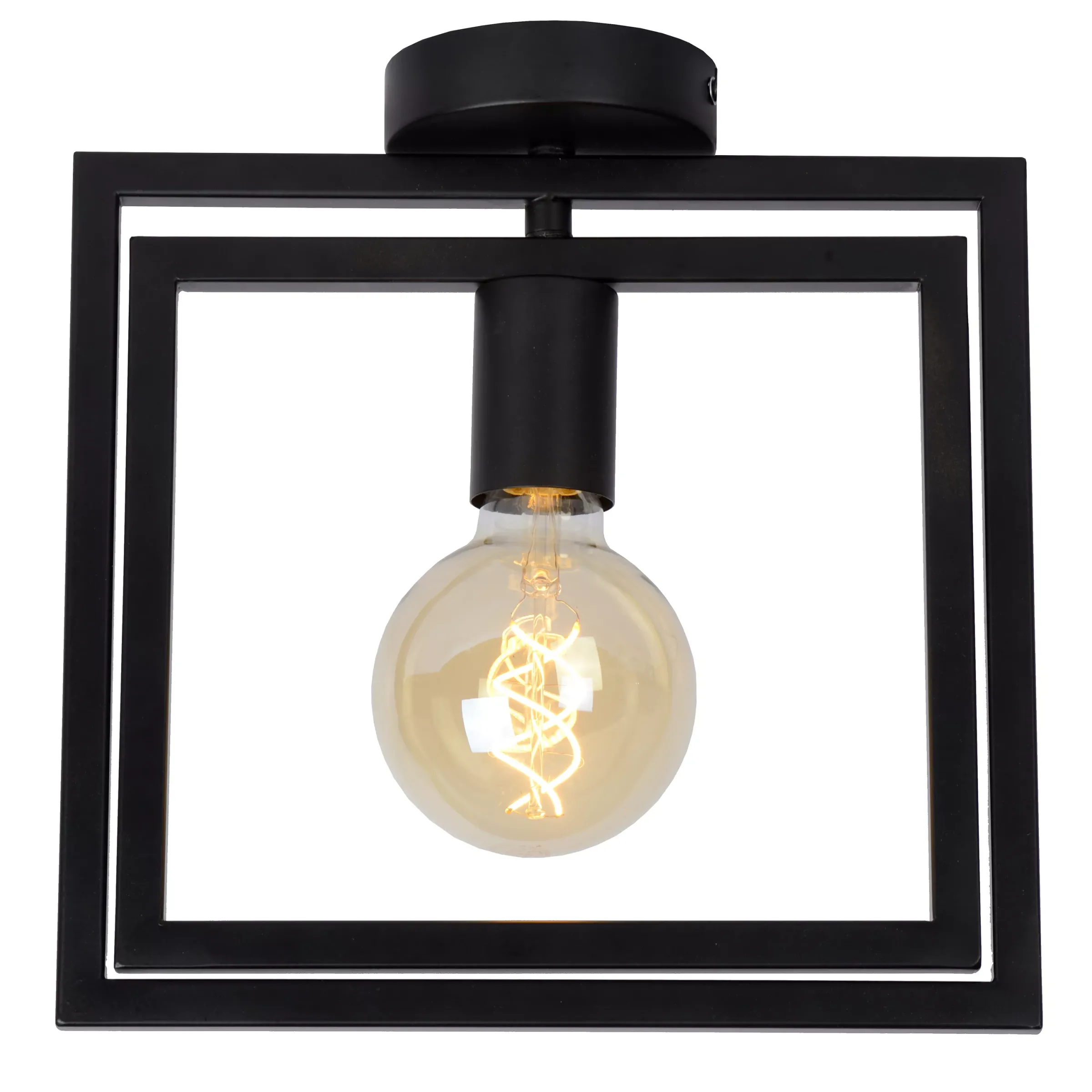 LUUK - Plafonnière - 1xE27 - Zwart*Lucide Flash Sale