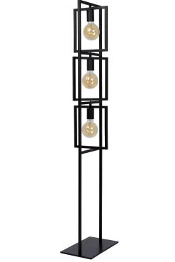 LUUK - Vloerlamp - 3xE27 - Zwart*Lucide Online